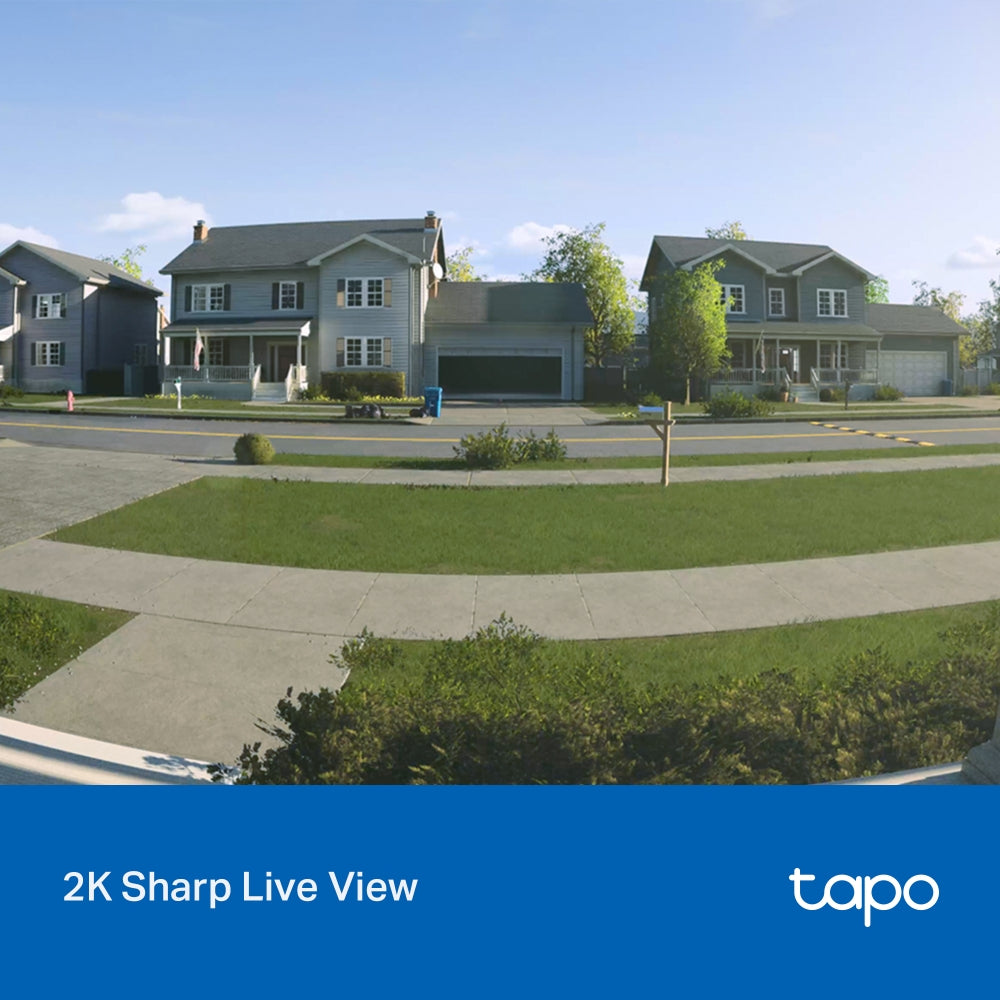 TP-Link Tapo TD20 | Smart video doorbell | 2K 160° view | Black