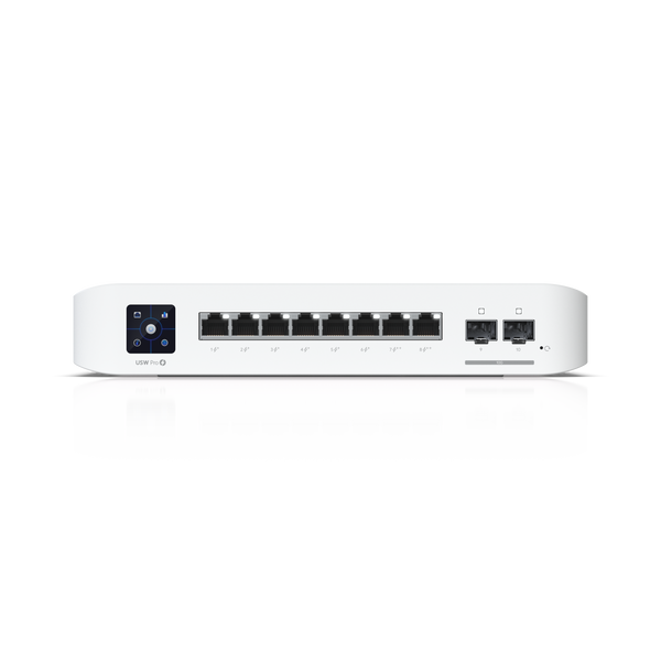 Ubiquiti UniFi Pro 8 PoE | Managed Layer 3 switch | 8 GbE and 2 SFP+ ports