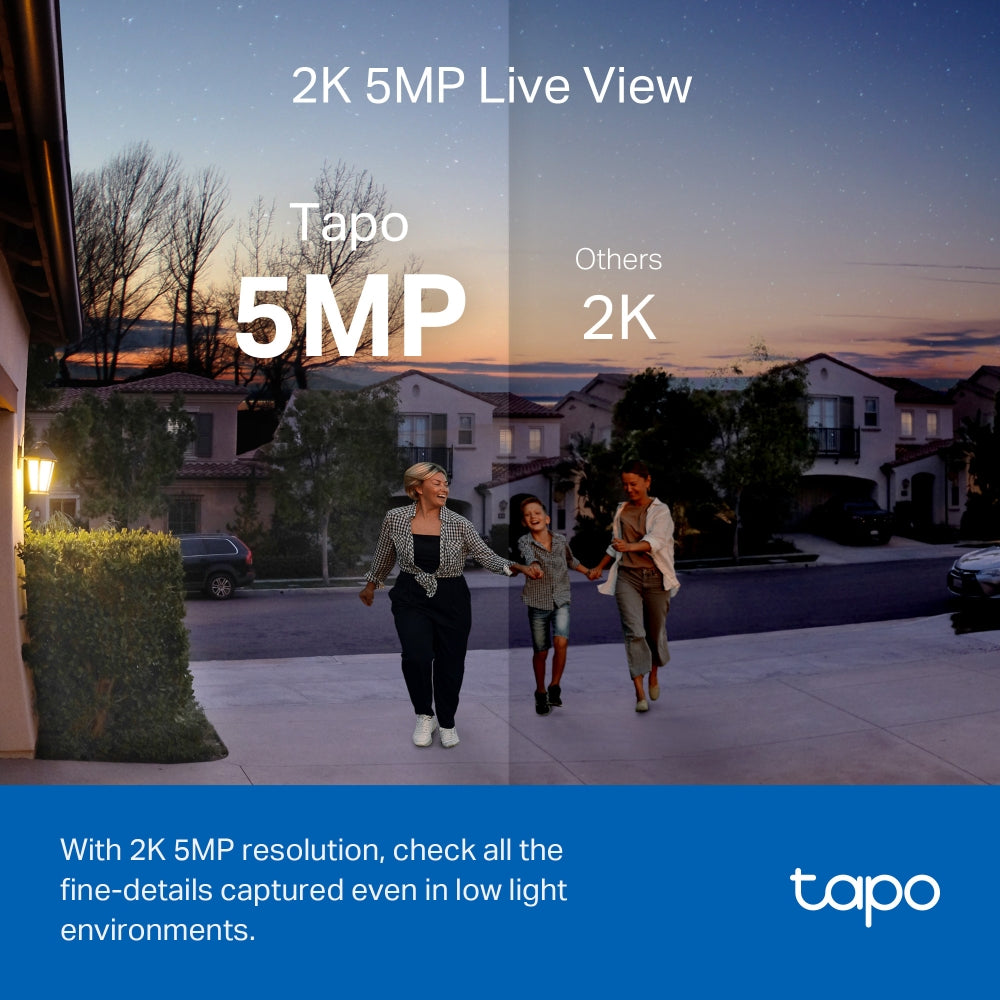TP-Link Tapo D230S1 | Video doorbell camera kit | 2K 5MP | White