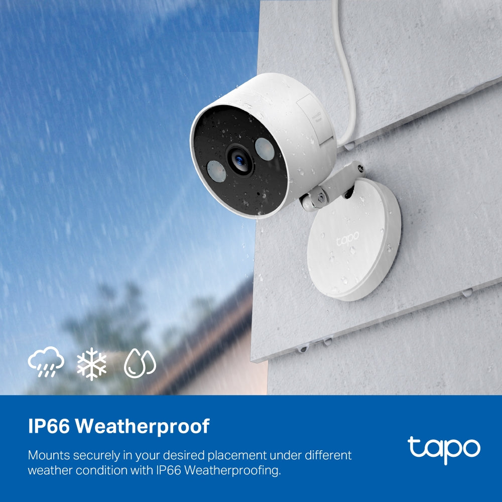 TP-Link Tapo C120 | Indoor/outdoor Wi-Fi security camera | 2K QHD 4MP | White