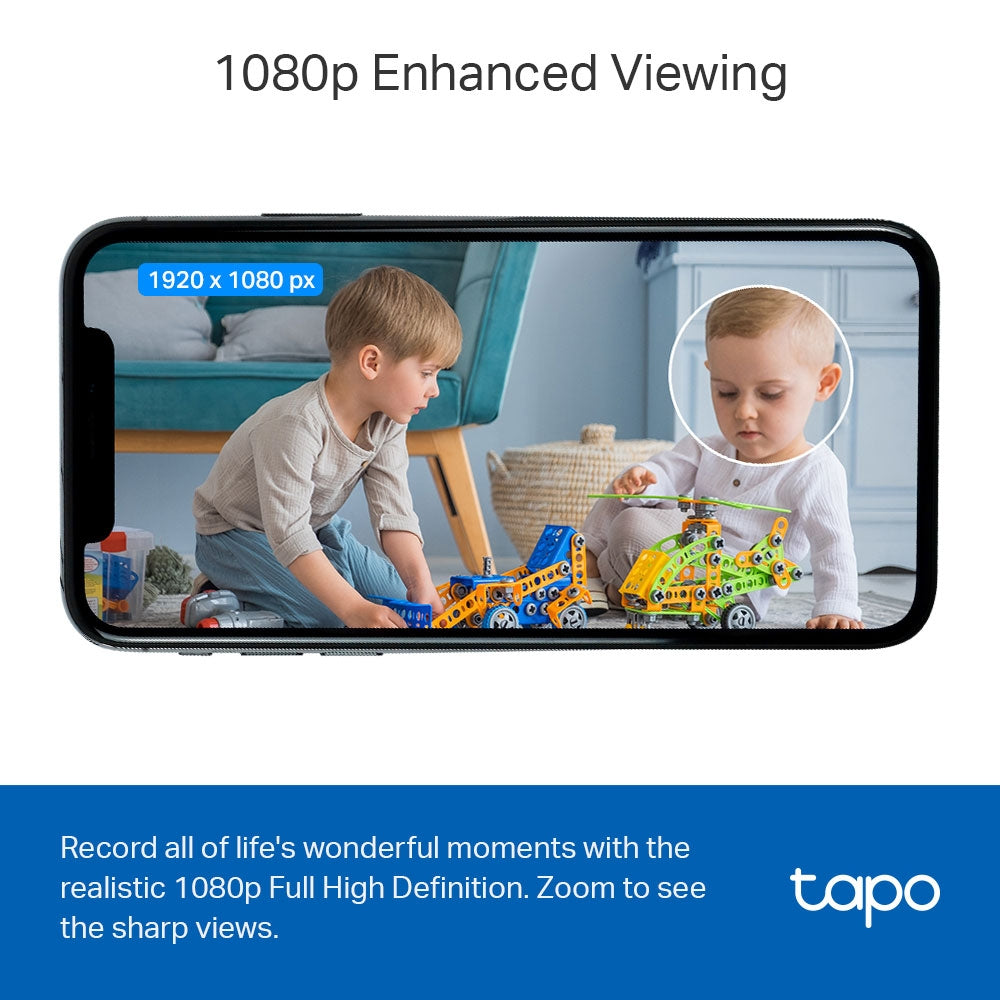 TP-Link Tapo C100 | Indoor Wi-Fi security camera | 1080p Full HD | White