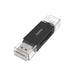 Hama 200130 | USB 2.0 card reader | SD and microSD | Black