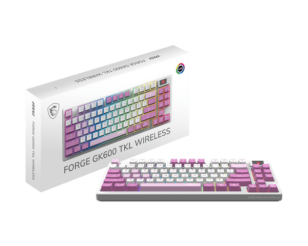 MSI FORGE GK600 TKL | Wireless gaming keyboard | Mechanical linear switches