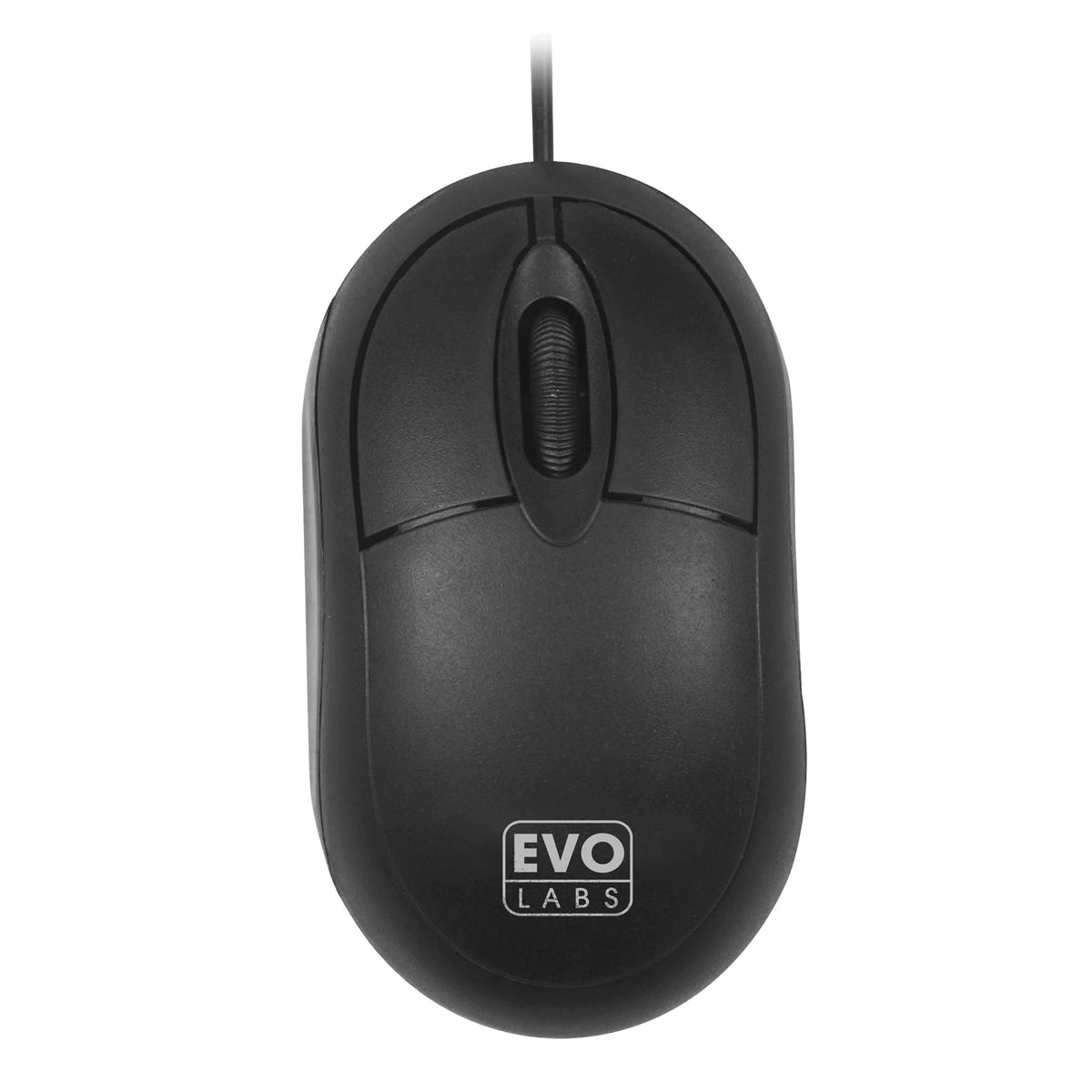 EVO LABS MO-001 | Wired USB mini mouse | 800 DPI optical | Matte black