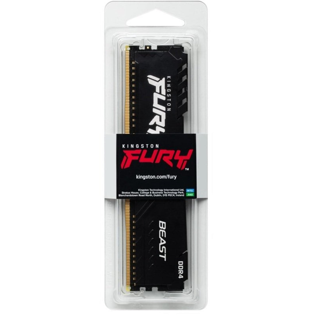 Kingston FURY Beast | DDR4 RAM | 8GB 3200MT/s CL16 | Black