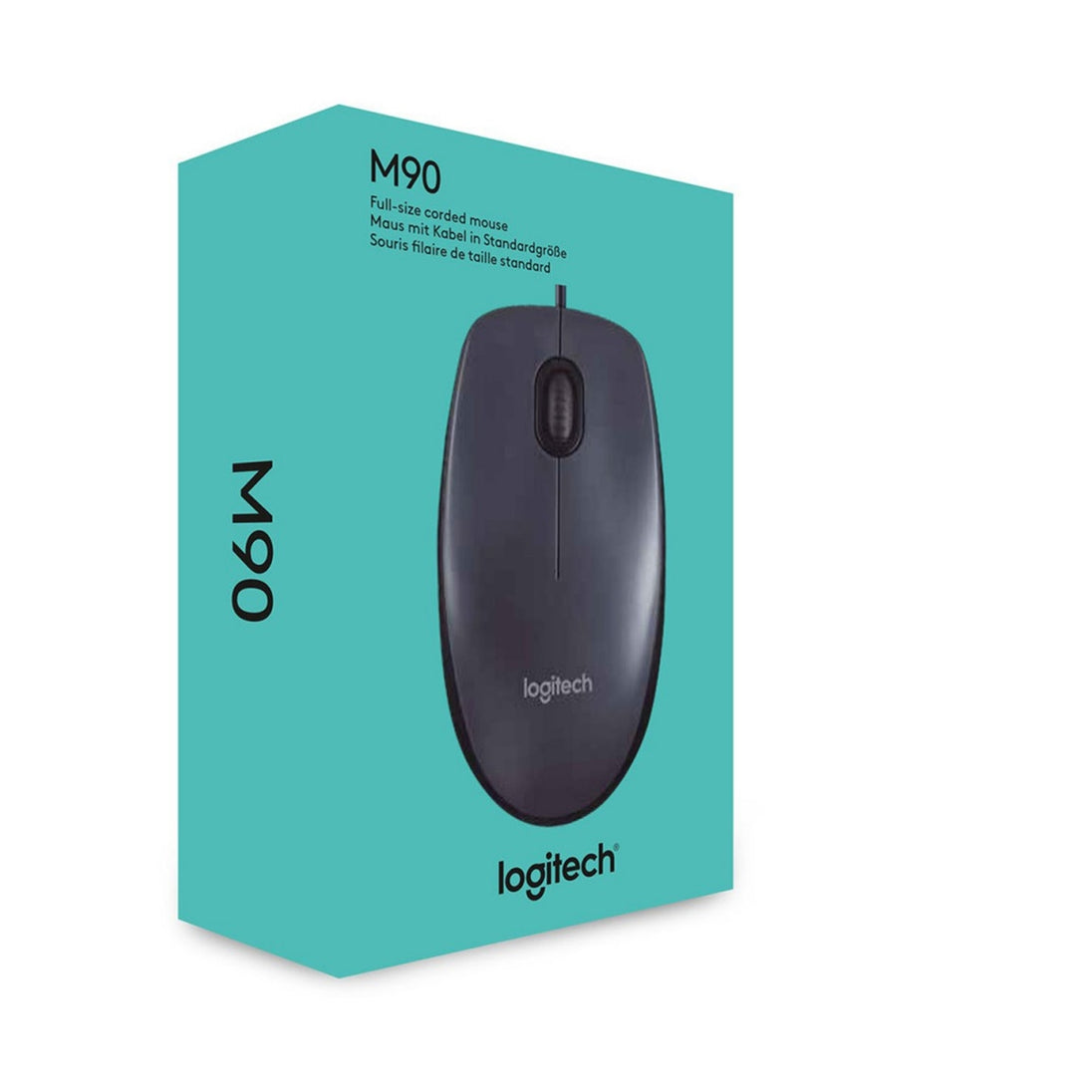 Logitech M90 | Wired USB mouse | 1000 dpi optical tracking | Black
