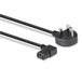 LINDY 30446 | Mains power cable | UK plug to angled IEC C13 | 1 m | Black