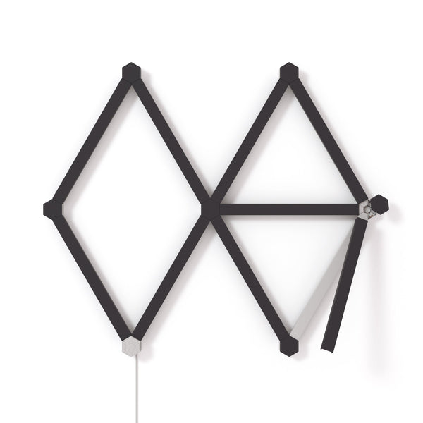 Nanoleaf Lines Skin | Snap-on covers | 9 pieces | Matte black
