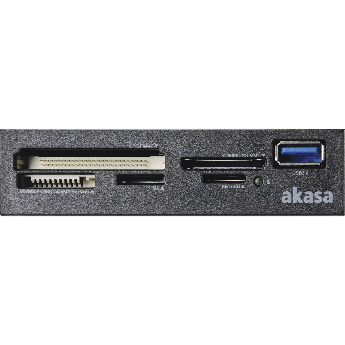 Akasa AK-ICR-27 | Internal multi card reader | USB 3.0 UHS-II | 3.5-inch bay