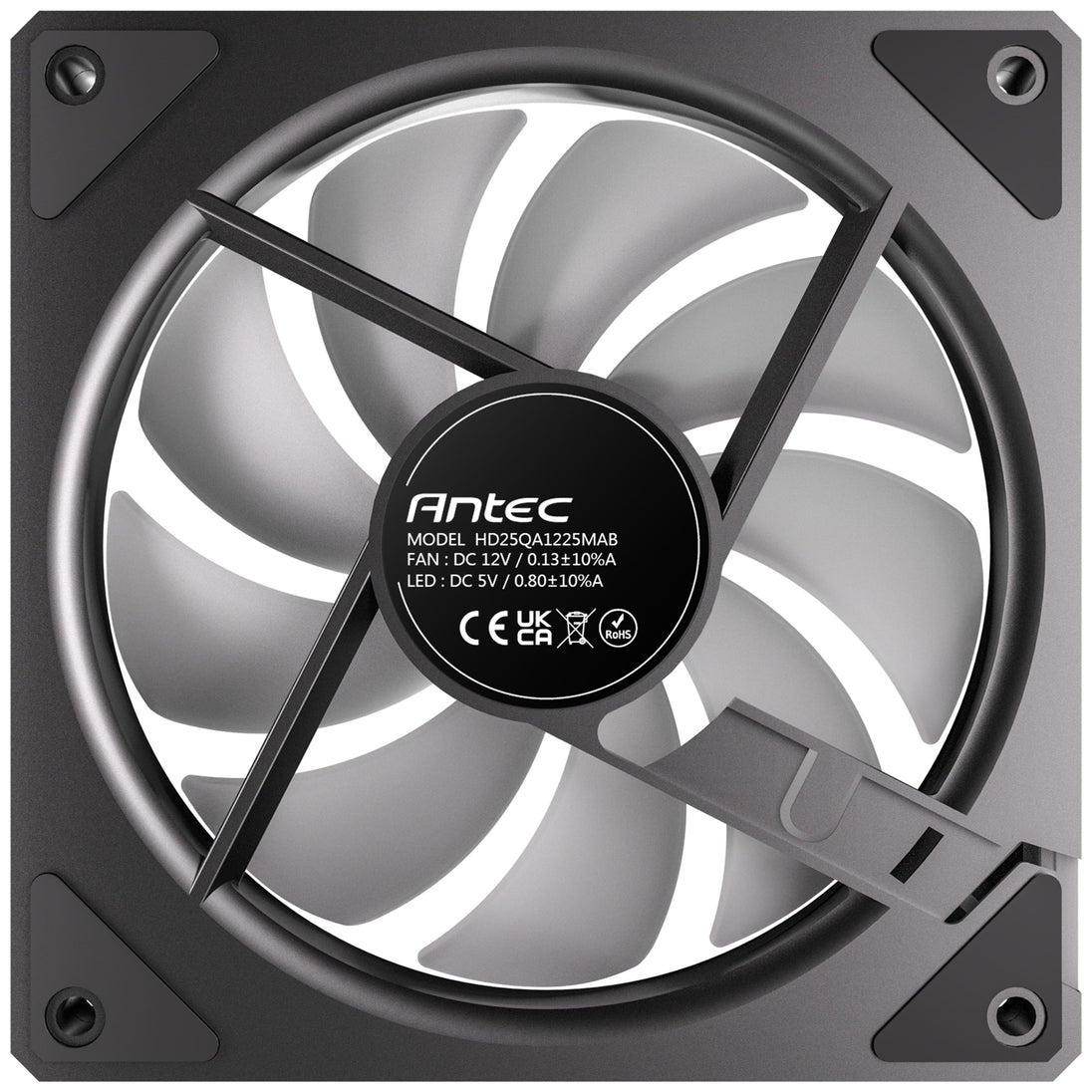 Antec Vision 120R ARGB | Case fan 3-pack | 120mm reverse airflow | Black