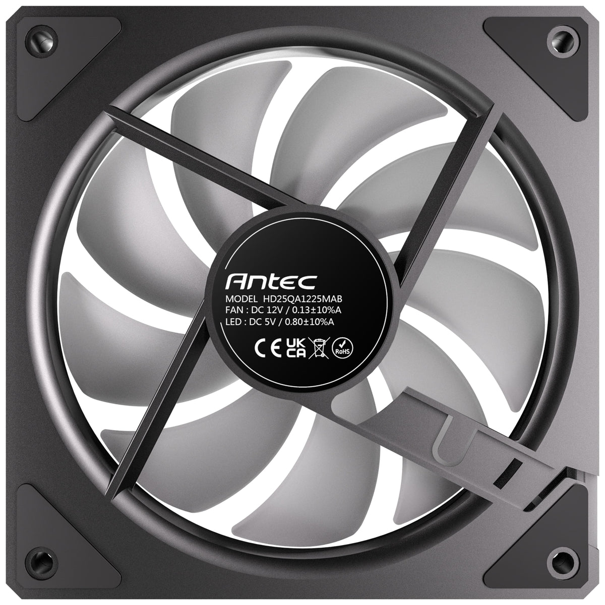 Antec Vision 120R ARGB | Case fan 3-pack | 120mm reverse airflow | Black