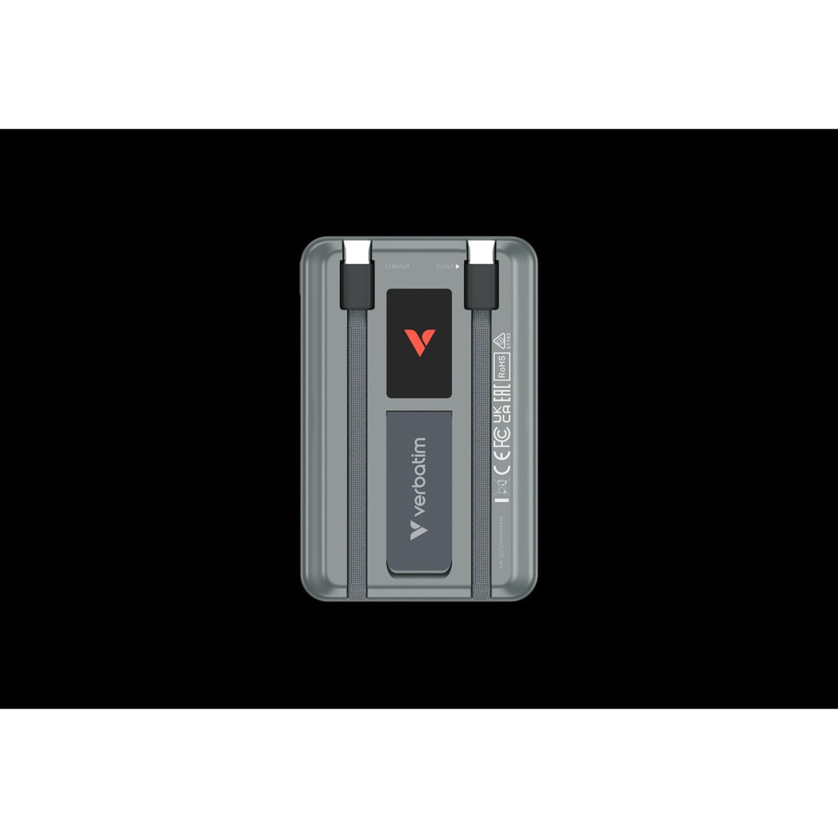 Verbatim Charge 'n' Go 32272 | Magnetic power bank | 10000 mAh | Grey