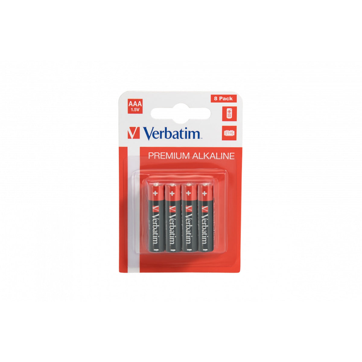 Verbatim AAA Alkaline | Batteries | 1.5V | 8 pack