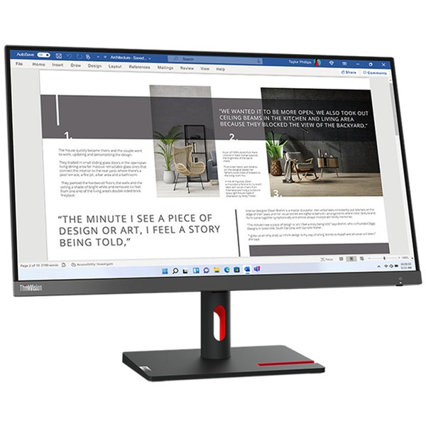 Lenovo ThinkVision S27i-30 | 27-inch monitor | Full HD IPS 100Hz | Storm Grey