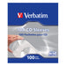 Verbatim 49976 | CD and DVD paper sleeves | 100-pack | Clear window