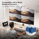 VonHaus Quad Monitor Mount | Four-screen desk stand | 13–32 inch screens | Black
