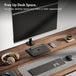 VonHaus Vertical Double Monitor Mount | 13–32 inch | Black