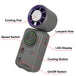 Verbatim Cool 'n' Go Ice Touch Mini | Handheld fan | Active cooling disc
