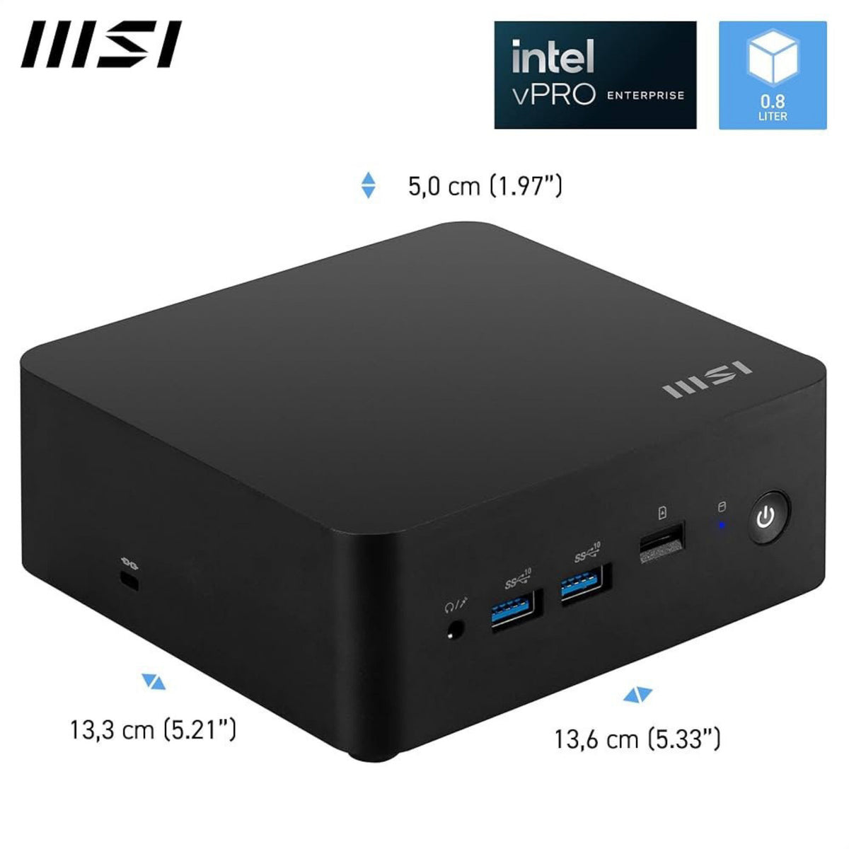 MSI Cubi NUC 13MQG | Mini PC | Core i5-1345U | 8GB RAM | 512GB SSD