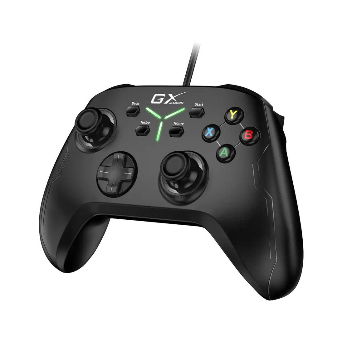 Genius GX-21UV | USB gamepad | Dual vibration and Turbo | Black
