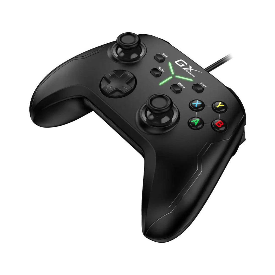Genius GX-21UV | USB gamepad | Dual vibration and Turbo | Black