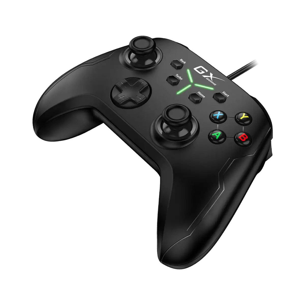 Genius GX-21UV | USB gamepad | Dual vibration and Turbo | Black