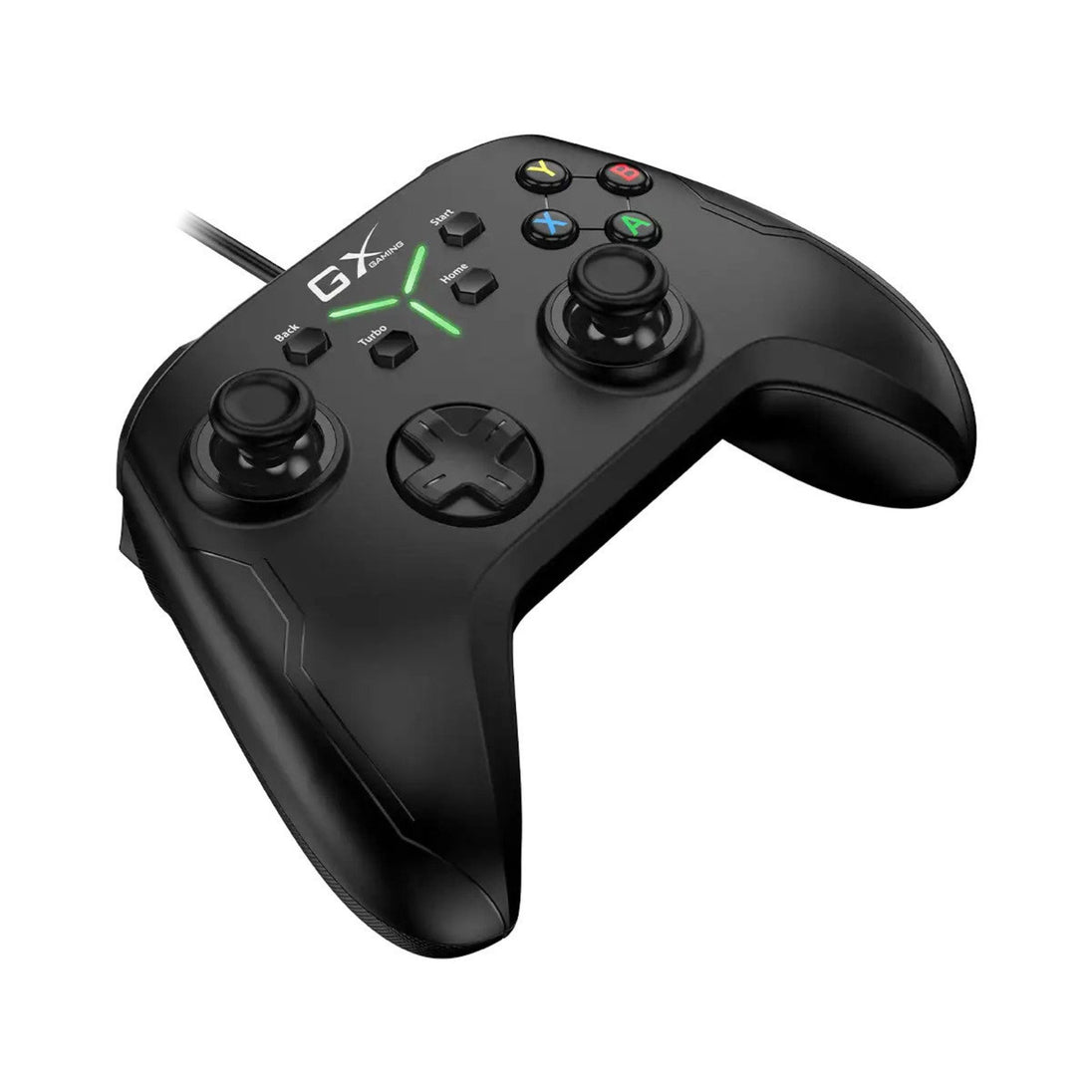 Genius GX-21UV | USB gamepad | Dual vibration and Turbo | Black