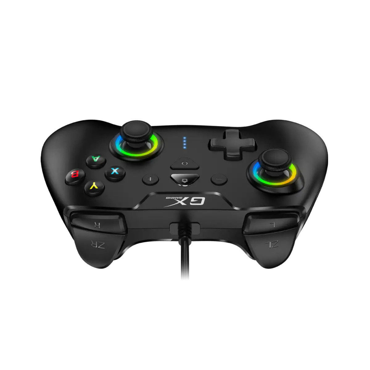 Genius MaxFire GX-23UV | Wired USB gamepad | RGB joysticks and vibration | Black