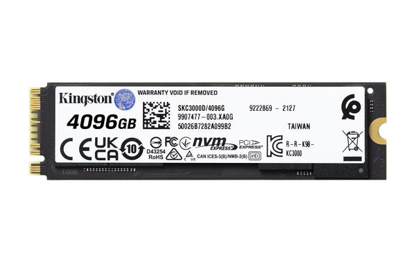 Kingston KC3000 | 4TB M.2 NVMe SSD | PCIe 4.0 | M.2 2280