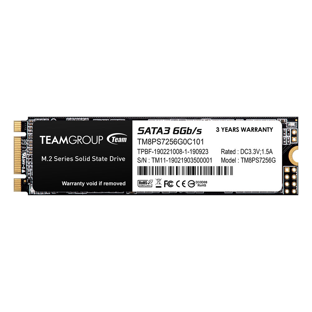TEAM MS30 | M.2 SATA SSD | Up to 500/400 MB/s | 256GB M.2 2280