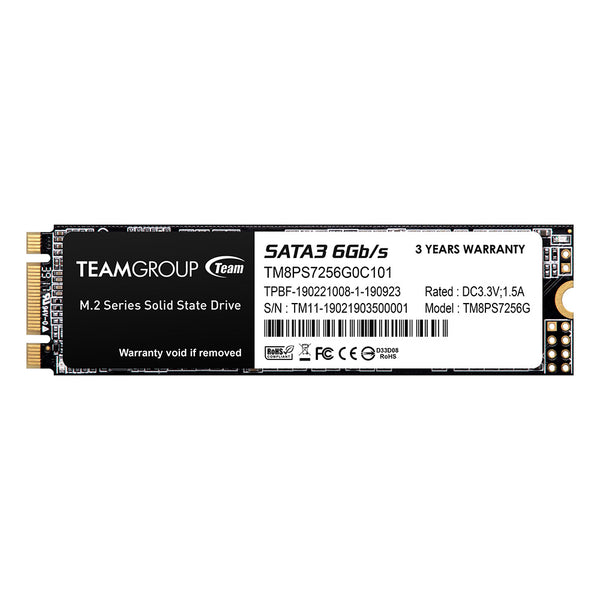 TEAM MS30 | M.2 SATA SSD | Up to 500/400 MB/s | 256GB M.2 2280
