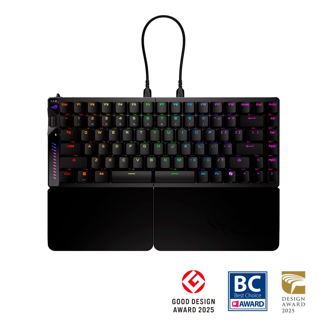 ASUS ROG Falcata | Split gaming keyboard | 75% wireless | Black