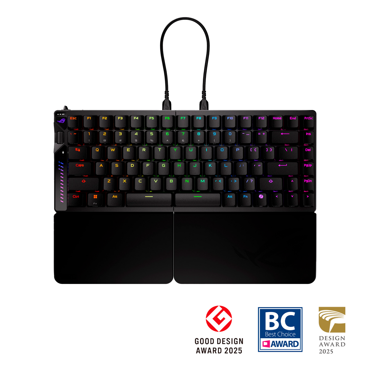 ASUS ROG Falcata | Split gaming keyboard | 75% wireless | Black