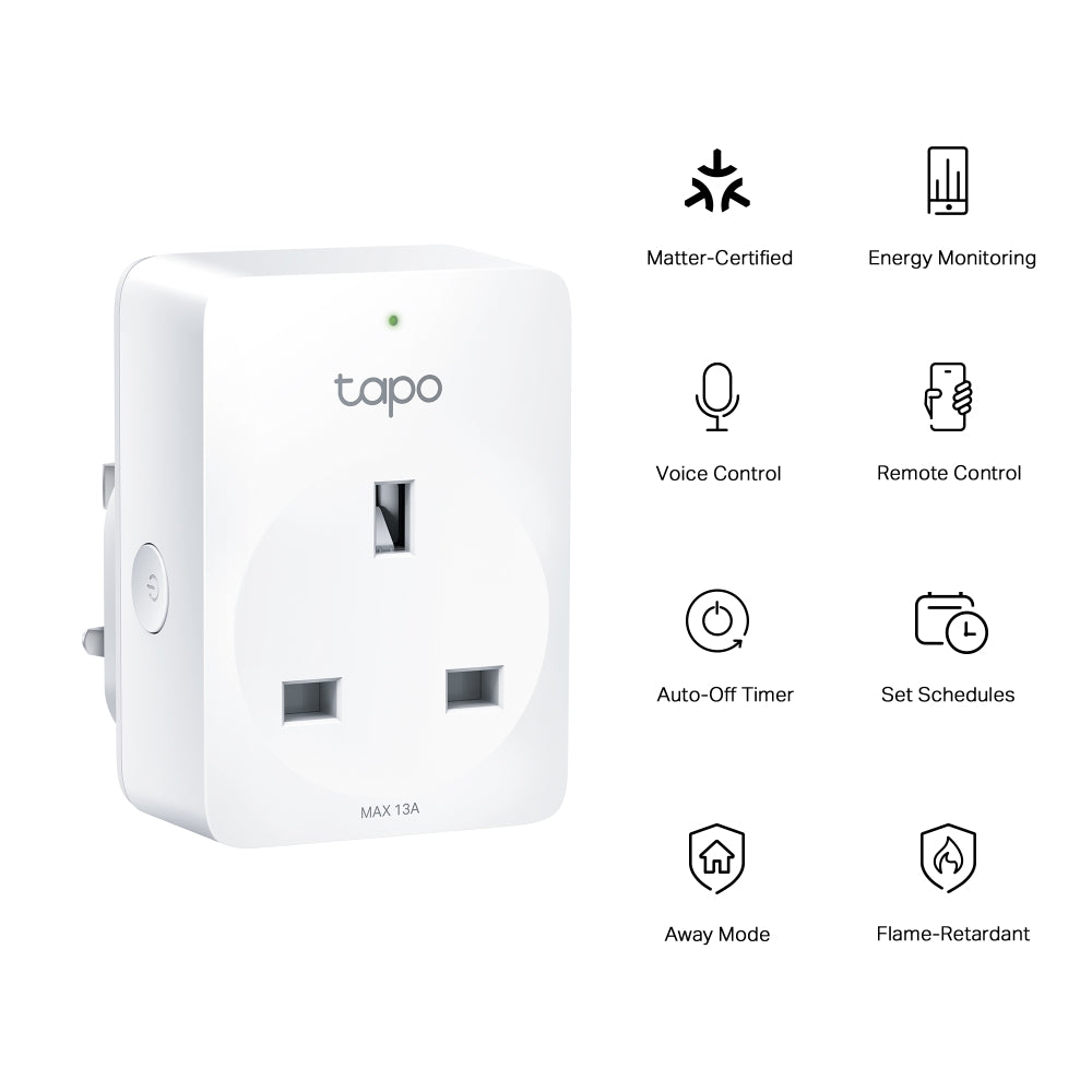 TP-Link Tapo P110M | Smart Wi-Fi plug | Energy monitoring and Matter | 1 pack