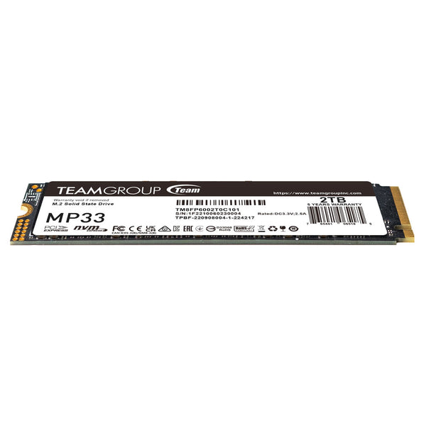 TEAM MP33 | M.2 NVMe SSD | 2TB PCIe Gen3 x4 | 2280