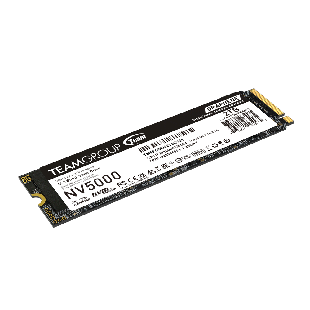 TEAM NV5000 | 2TB M.2 SSD | PCIe 4.0 x4 NVMe | M.2 2280