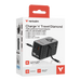 Verbatim Charge 'n' Travel 70W | 2 retractable USB-C cables | Black
