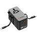 Verbatim Charge 'n' Travel 70W | 2 retractable USB-C cables | Black