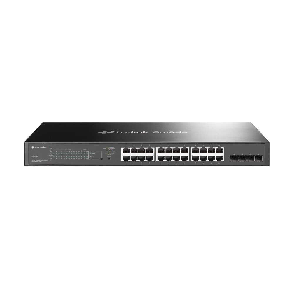 TP-Link Omada SG2428P | 28-Port Gigabit smart switch | 24-Port PoE+ | 250 W