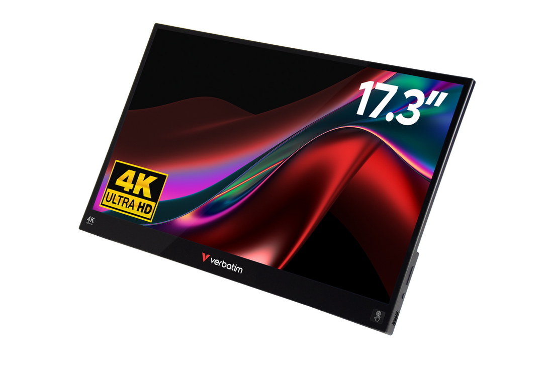Verbatim PMT-17-4K | Portable touchscreen monitor | 17.3-inch 4K UHD