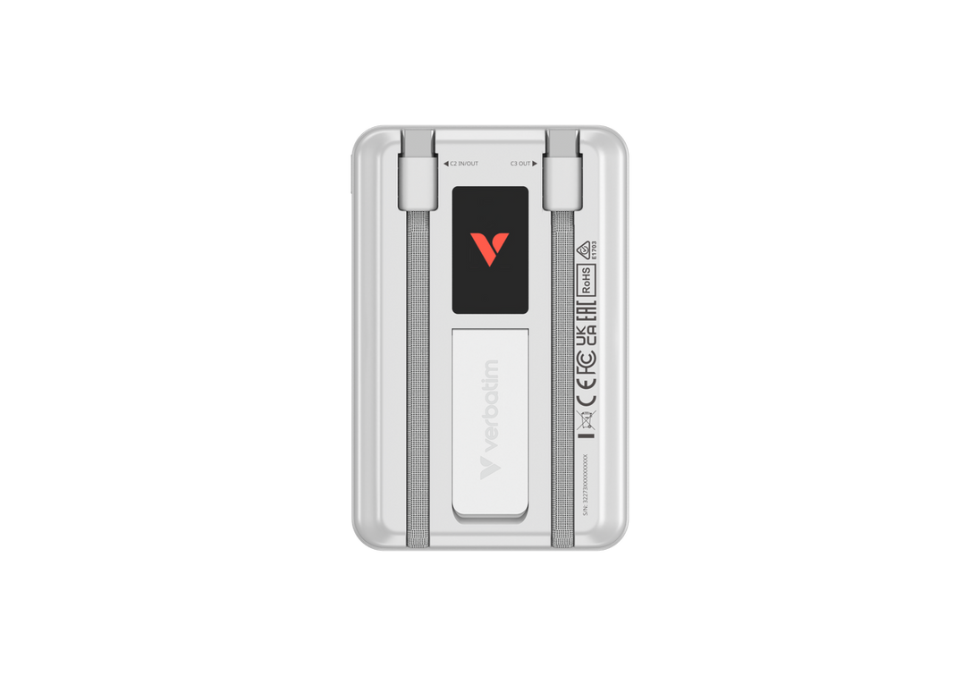 Verbatim Charge 'n' Go | Power bank | 10000mAh MagSafe | Silver