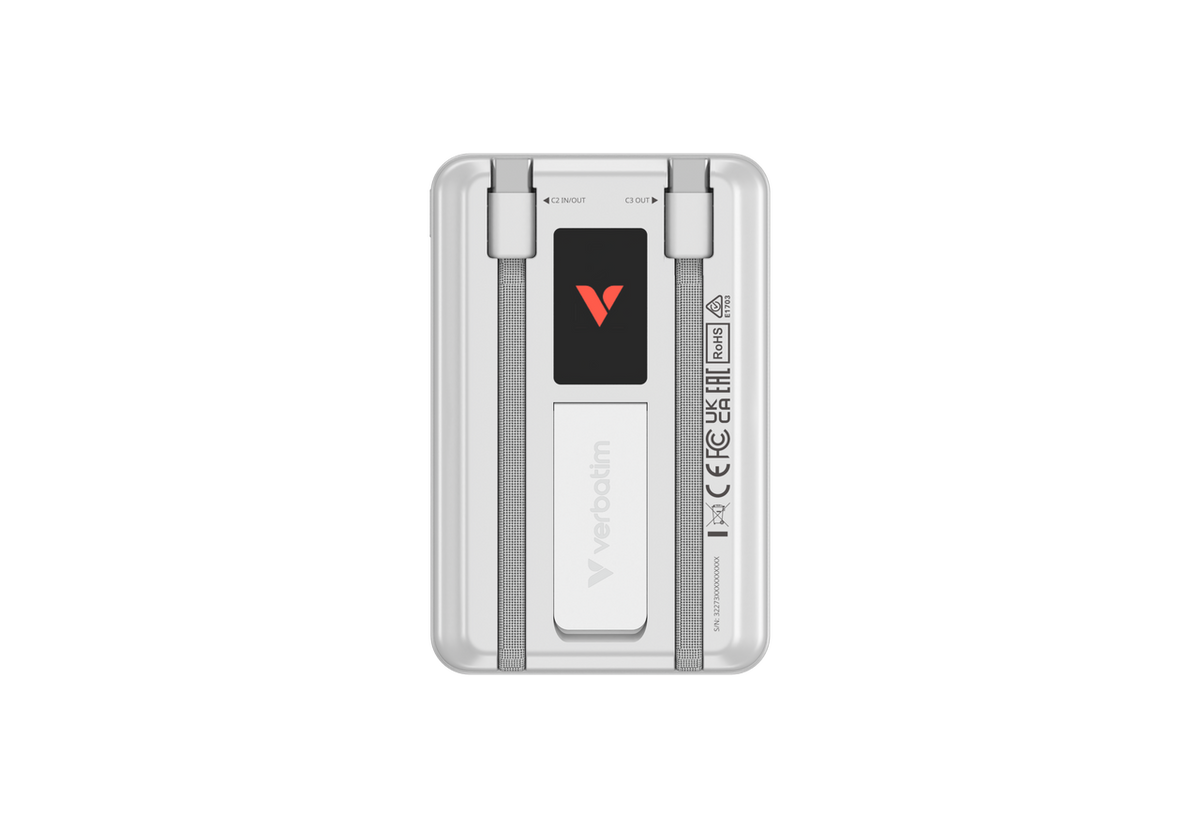 Verbatim Charge 'n' Go | Power bank | 10000mAh MagSafe | Silver