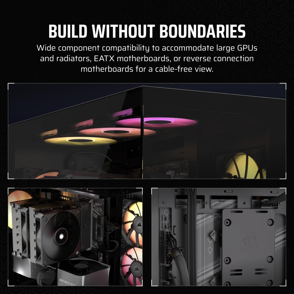 CORSAIR 3500X | Mid-tower PC case | E-ATX support | Black