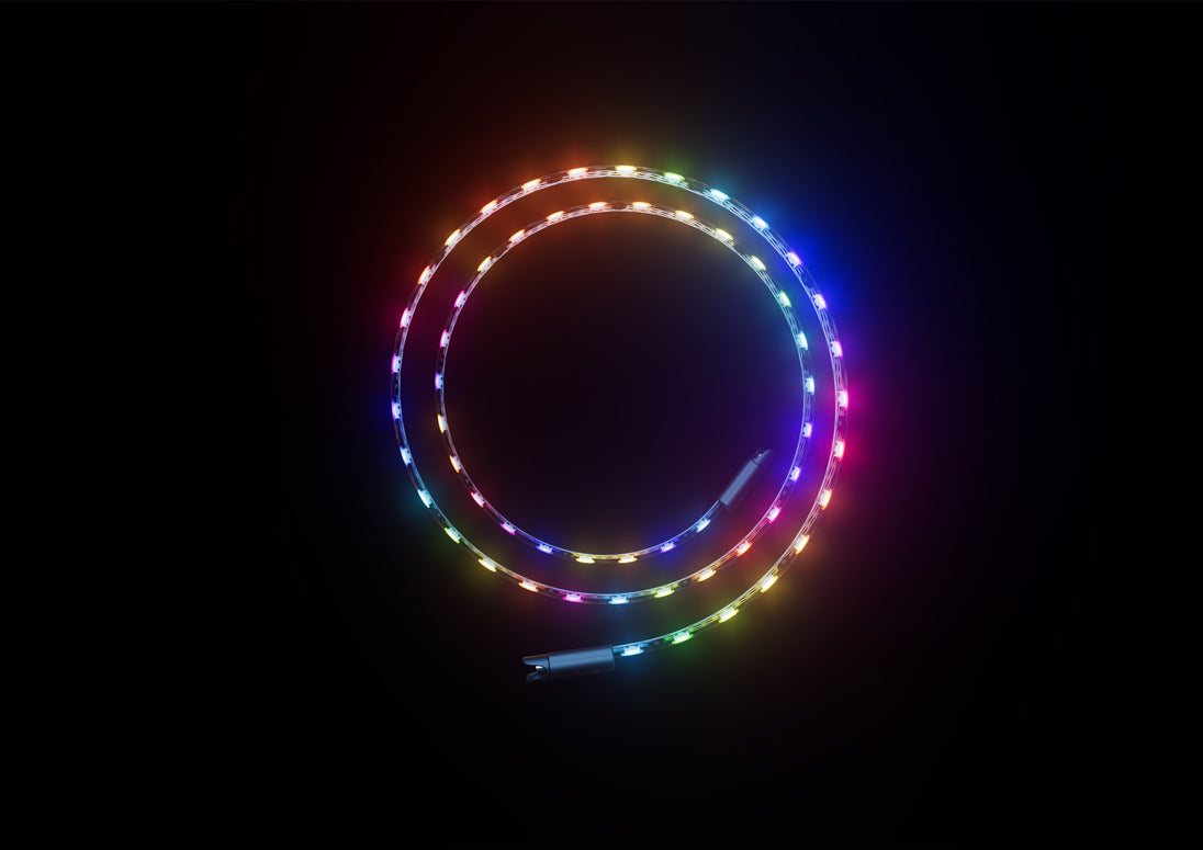 HYTE LS30 | qRGB light strips | 1000 mm 2 pack | Black with NP50