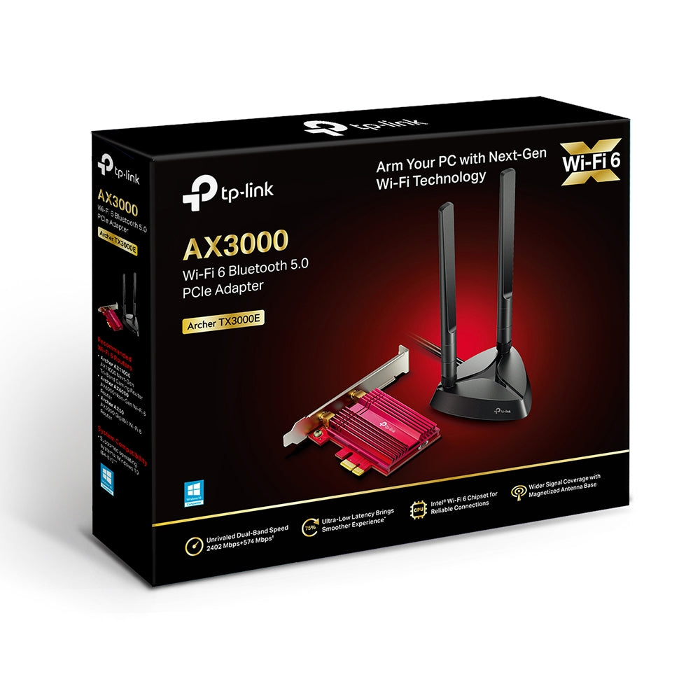 TP-Link Archer TX3000E | Wi-Fi 6 PCIe adapter | AX3000 | Bluetooth 5.0