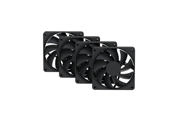 HYTE FA12 | 120mm PWM case fans | 4 pack | Pitch Black