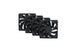 HYTE FA12 | 120mm PWM case fans | 4 pack | Pitch Black