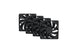 HYTE FA12 | 120mm PWM case fans | 4 pack | Pitch Black