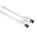 Hama 00205028 | Antenna cable | Coax plug to socket | 1.5 m | White