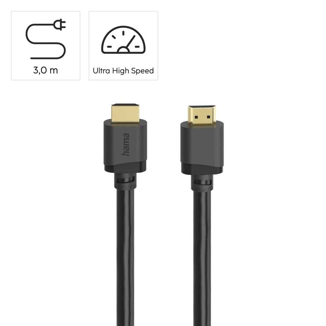 Hama 00202029 | Ultra High Speed HDMI cable | 8K certified | 3 m | Black